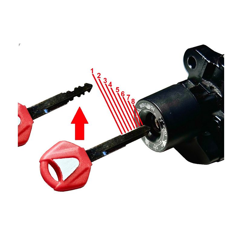 Honda Motorcycle Ignition Lock Reading, Decoding and Key Cutting